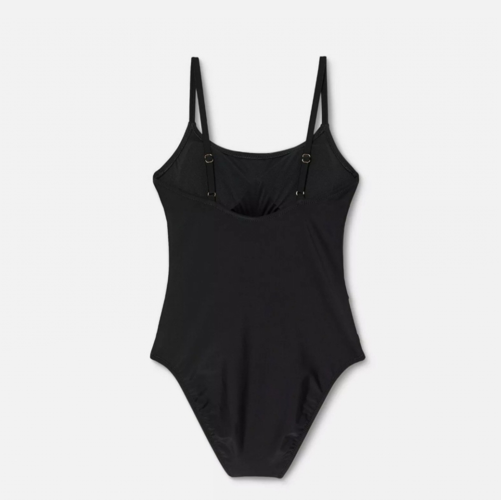 Shade & Shore 1 Piece Black Swimsuit with Black Mesh. NWT. Size Small. - Picture 4 of 9